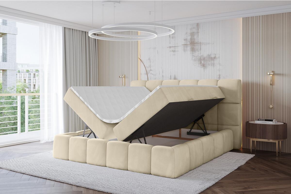 BOXBETT - AURI-H3 - 120x200 Beige Monolith - Sahara, Holzwerkstoff (120/200cm) - ALTDECOR