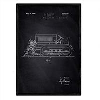POSTER Raspel Lkw Patent A3 Rahmenlos - Schwarz, Papier (29.7/5/42cm) - Nacnic
