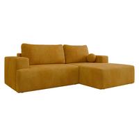 ECKSOFA Mivo, Seite: Rechts - Gelb/Schwarz, Holz/Kunststoff (266/163cm) - MIRJAN24