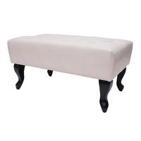 OTTOMANE White - Weiß, Textil (77/39/47cm) - MCW
