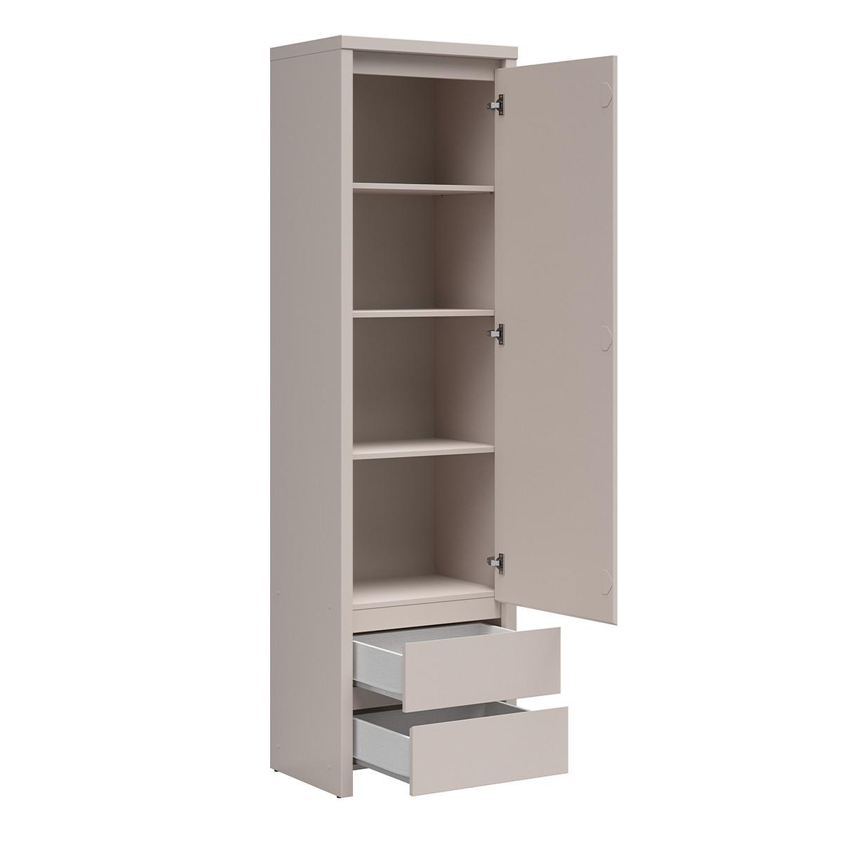 SCHRANK 1 Tür Soren Kaschmir - Beige, Holzwerkstoff (56/200.5/40.5cm) - Petits-meubles
