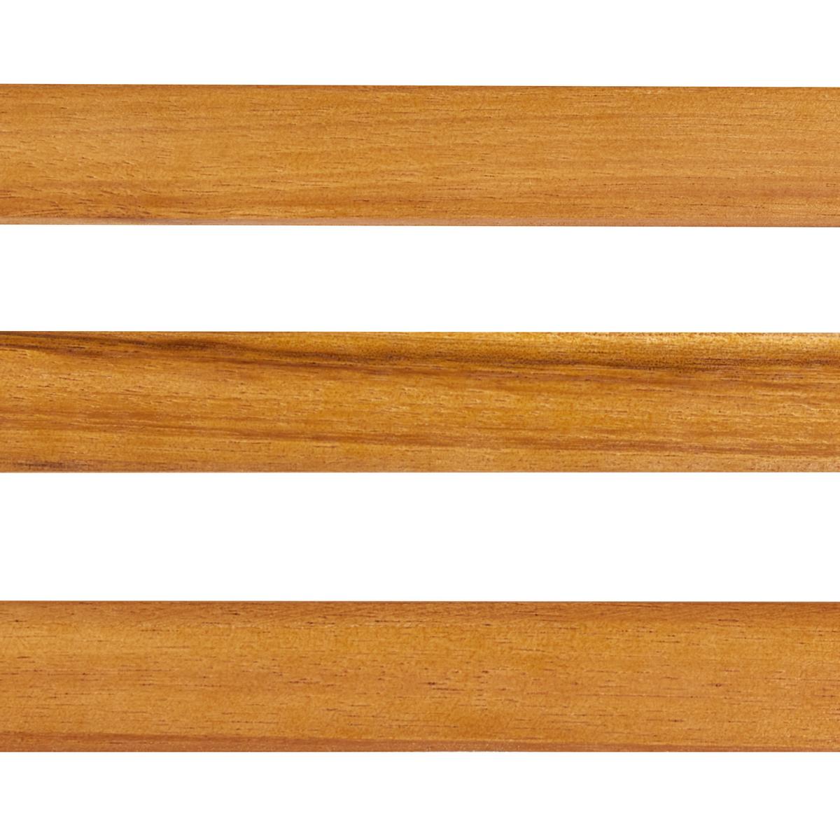 GARTENSTUHL 2er- Set Holz Heller Holzfarbton Bellano - Hellbraun, Holz (45/43/35cm) - Beliani