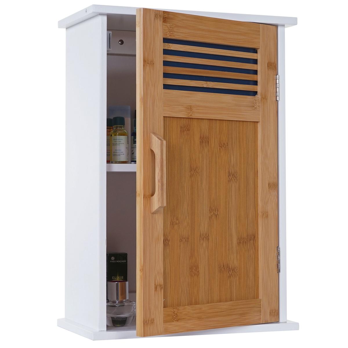 HÄNGESCHRANK Braun, Weiß - Braun/Weiß, Holz (35/52/21cm) - MCW
