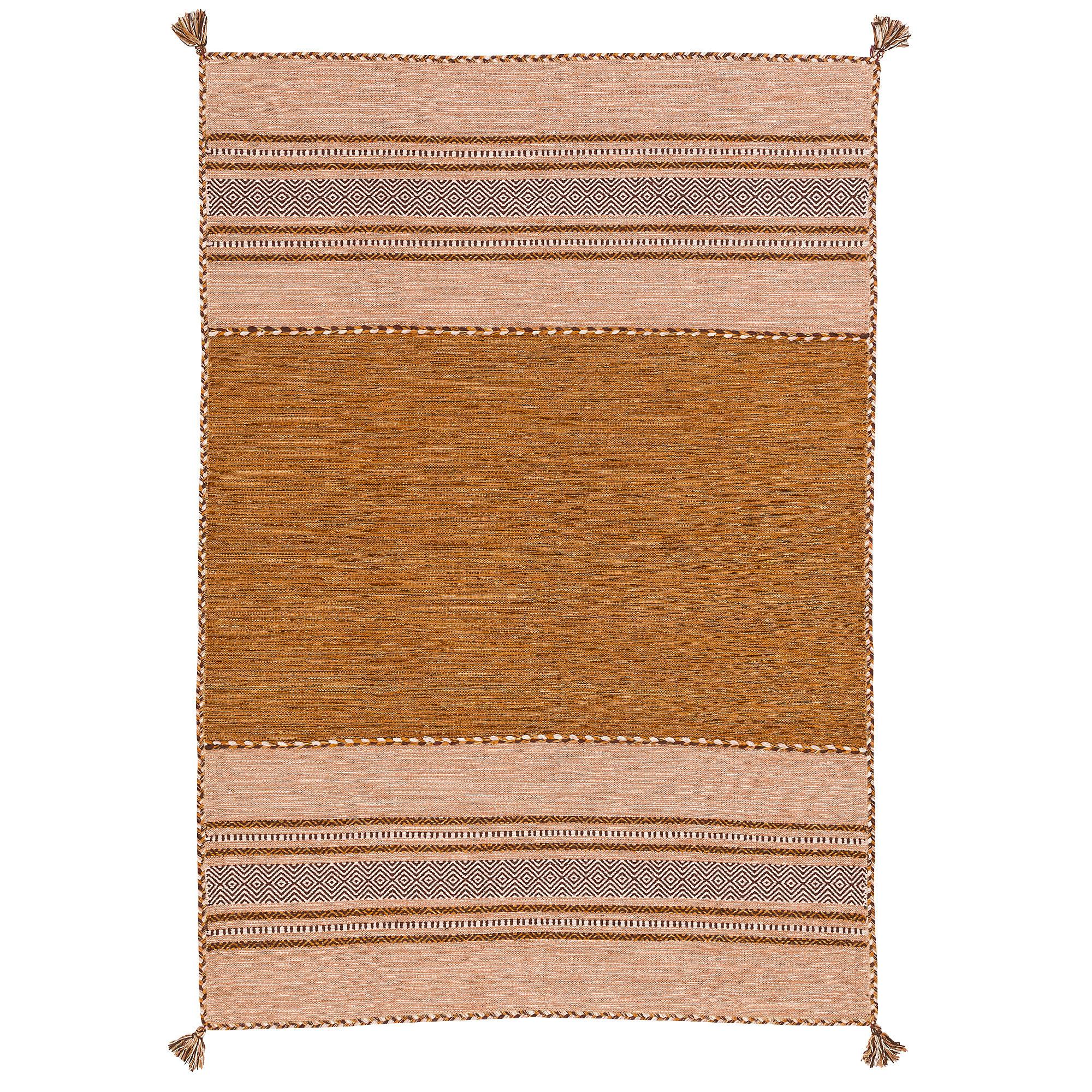 NATUR TEPPICH KELIM NAVARRO - Braun, Textil (140/200cm) - Pergamon