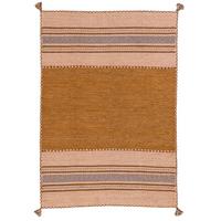 NATUR TEPPICH KELIM NAVARRO - Braun, Textil (140/200cm) - Pergamon