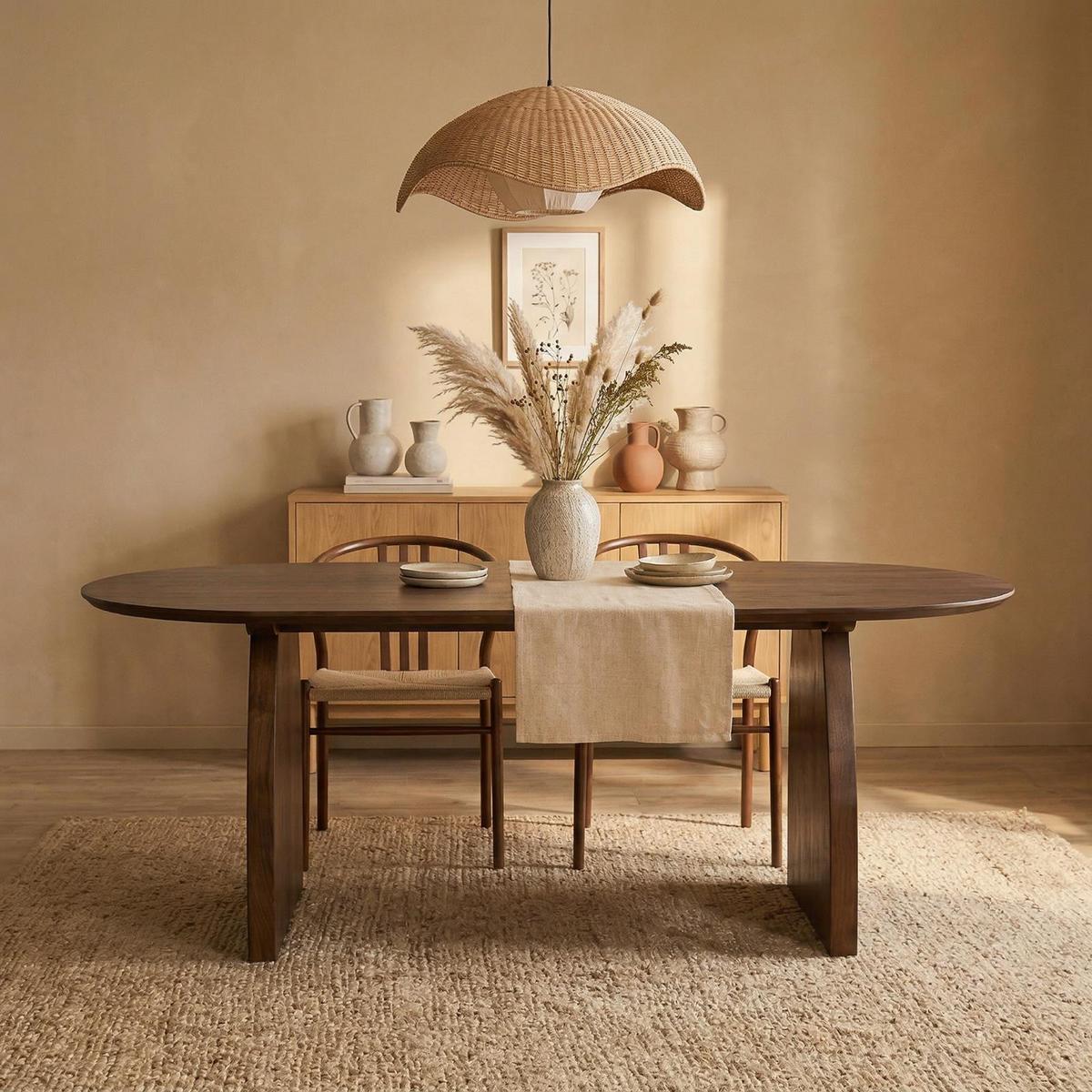 ESSTISCH AKOLA braun - Braun, Holz (90/200/76cm) - IDIMEX