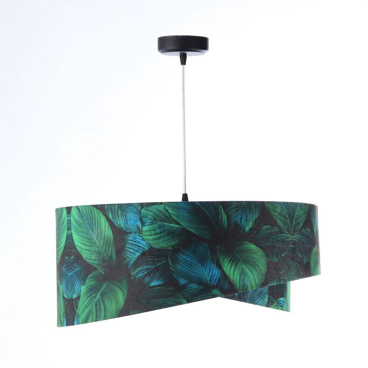 HÄNGELEUCHTE Grün 50/23 cm - Goldfarben, Kunststoff (50/1.3/23cm) - ONZENO