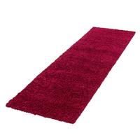 HOCHFLORTEPPICH RHEIN, einfarbig, Rot, 80 x 250 cm - Rot, Textil (80/250cm) - KADIMA DESIGN