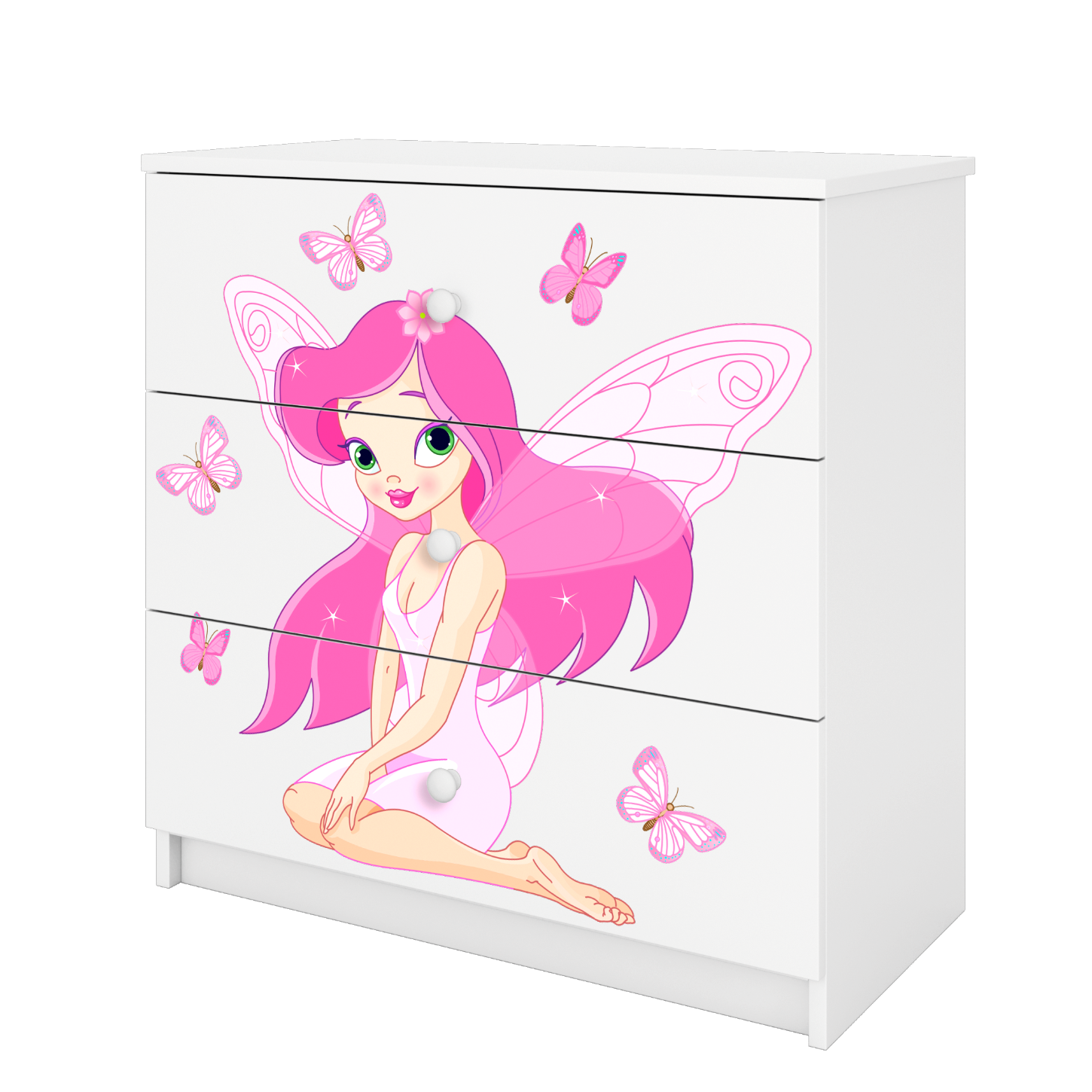 KOMMODE Babydreams Elfe II 81/81/41 - Weiß, Holzwerkstoff (81/81/41cm) - RAUMHIRSCH FURNITURE