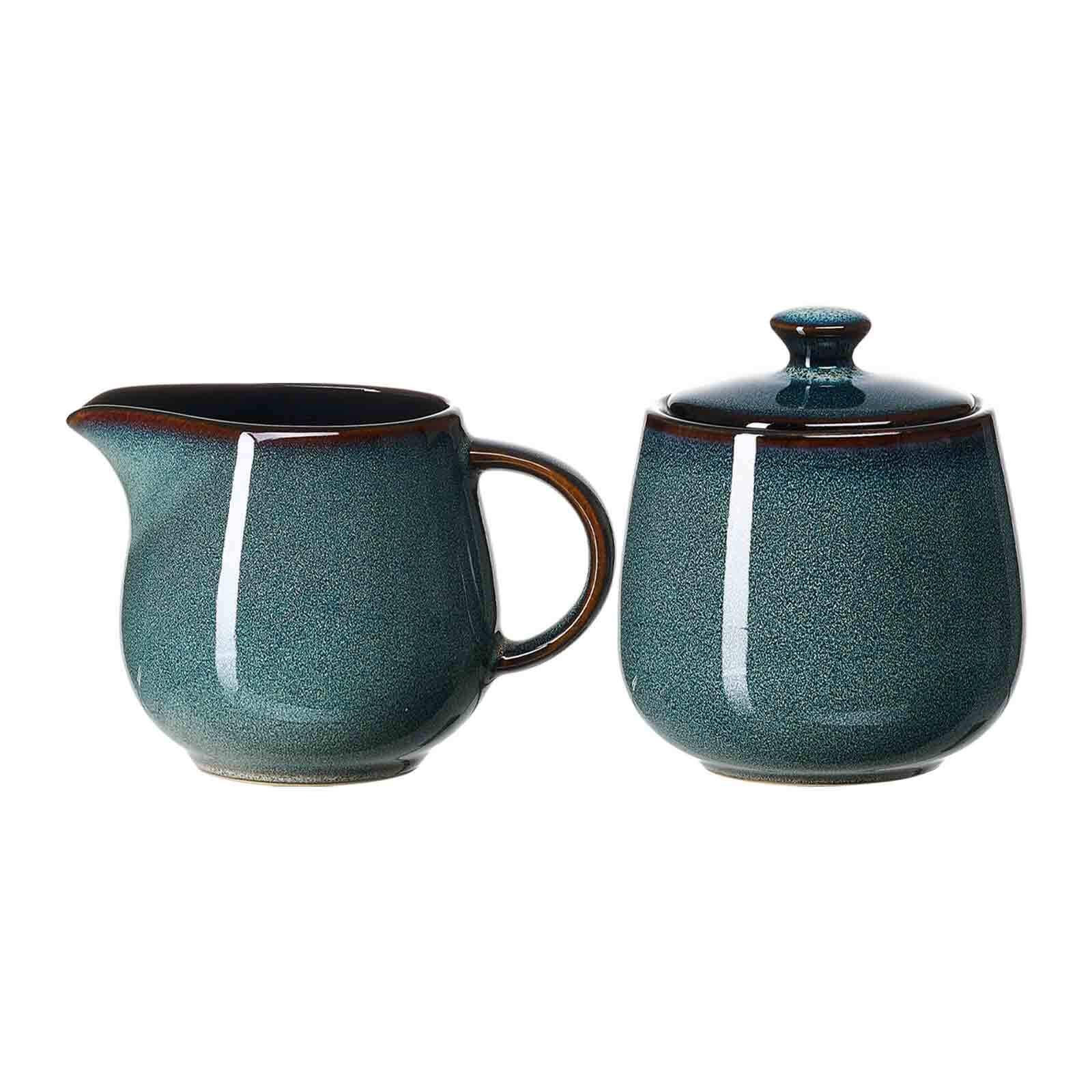 MILCH- & ZUCKER-SET Bali blau 2-tlg. - Blau, Keramik (1/2cm) - Ritzenhoff Breker