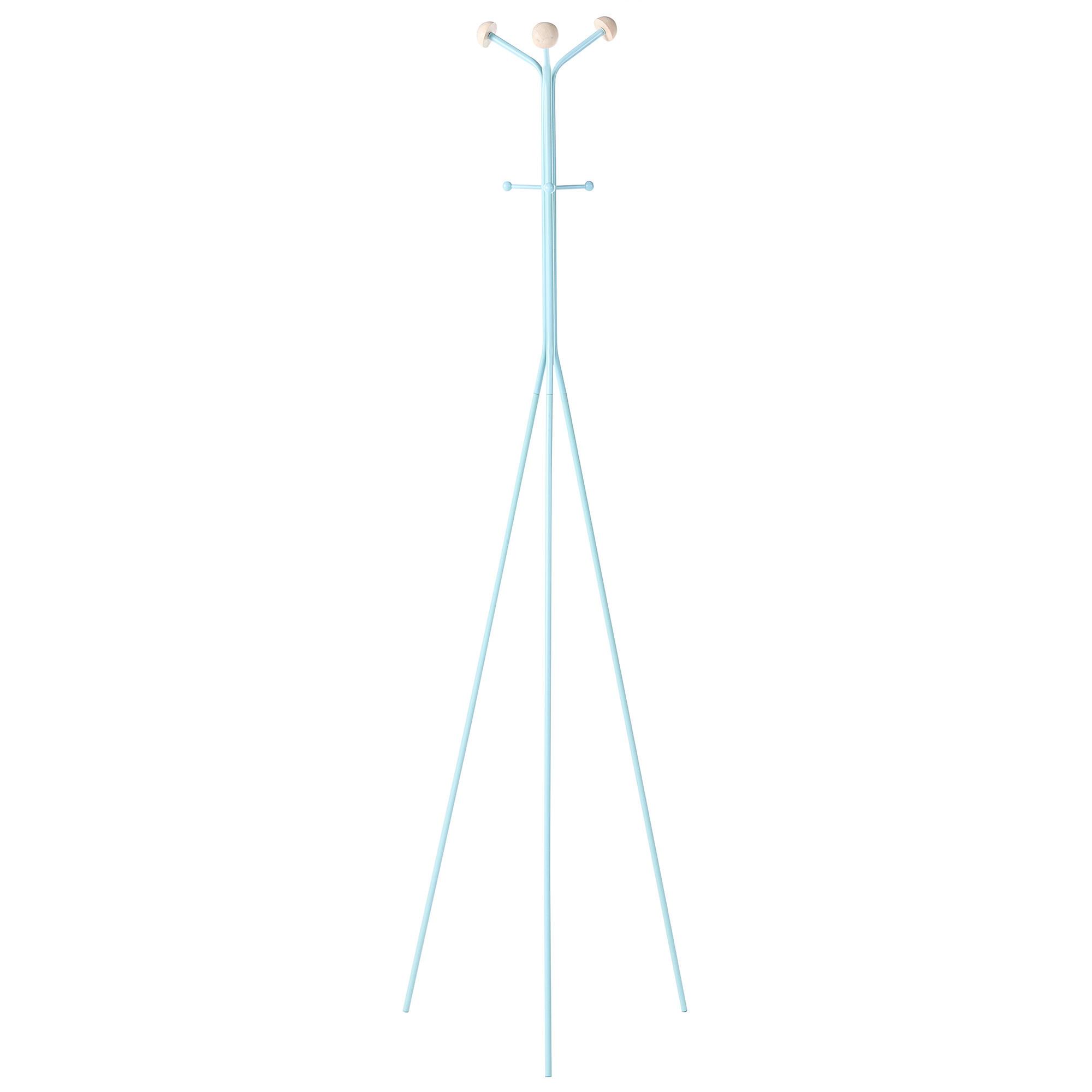 GARDEROBENSTÄNDER Hellblau Arnot - Hellblau, Metall (50/176/50cm) - Beliani