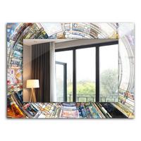 SPIEGEL 80 x 60 cm Rechteckig mit Aufdruck - Multicolor, Glas (80/60/0.4cm) - TULUP