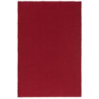 LUXUS HOCHFLOR SHAGGY TEPPICH VELVET - Weinrot, Textil (133/133cm) - Snapstyle