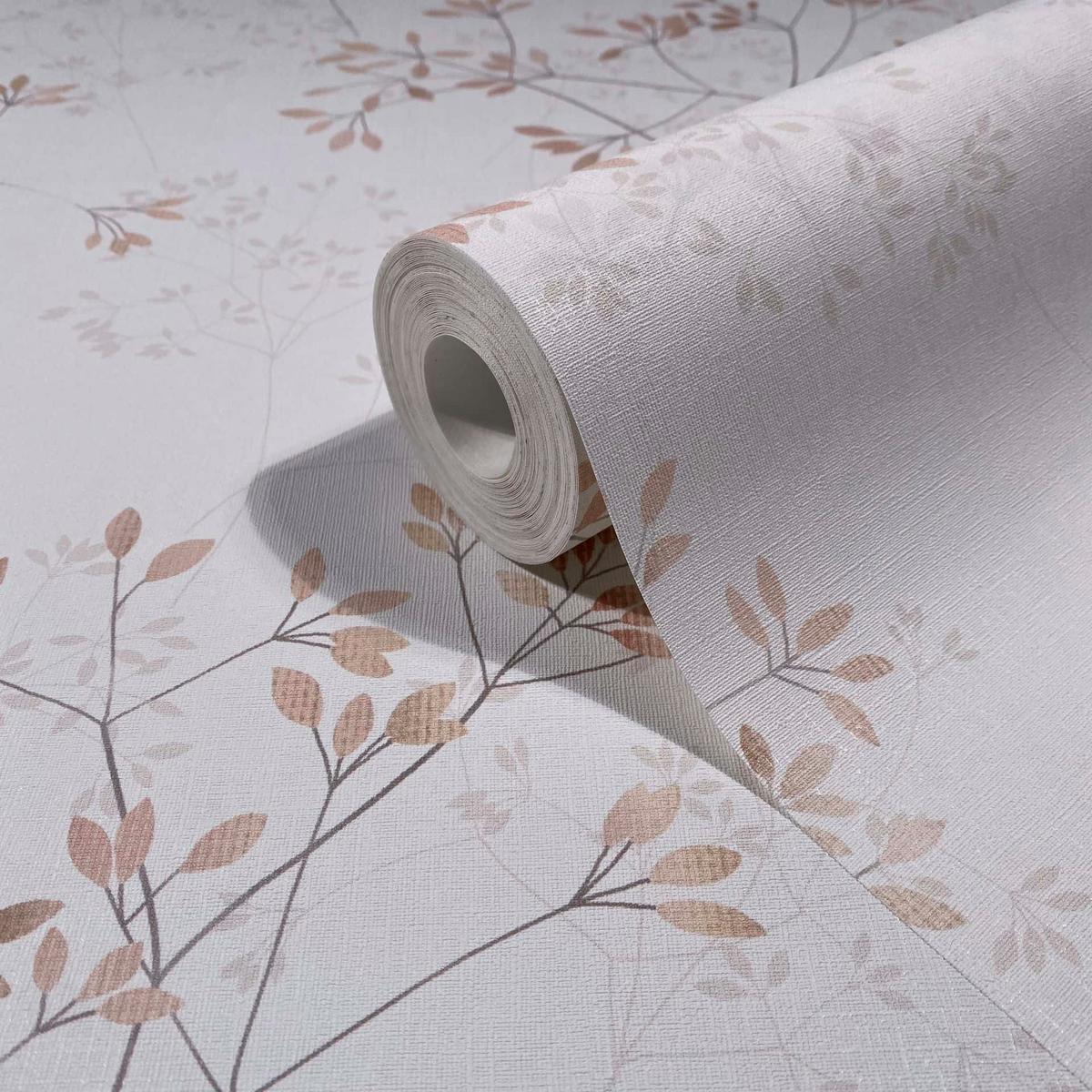 VLIESTAPETE Floral Tapete weiß, rot - Rot/Weiß, Papier (53/1cm) - marburg