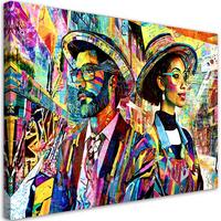 KUNSTDRUCK Lila 100/70 cm - Lila, Textil (100/70cm) - KUNSTLOFT