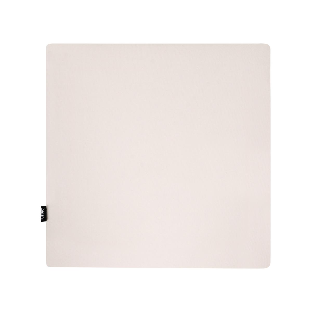 OTTOMANE Hellbeige Baucina - Beige/Weiß, Metall (61/39/61cm) - Beliani