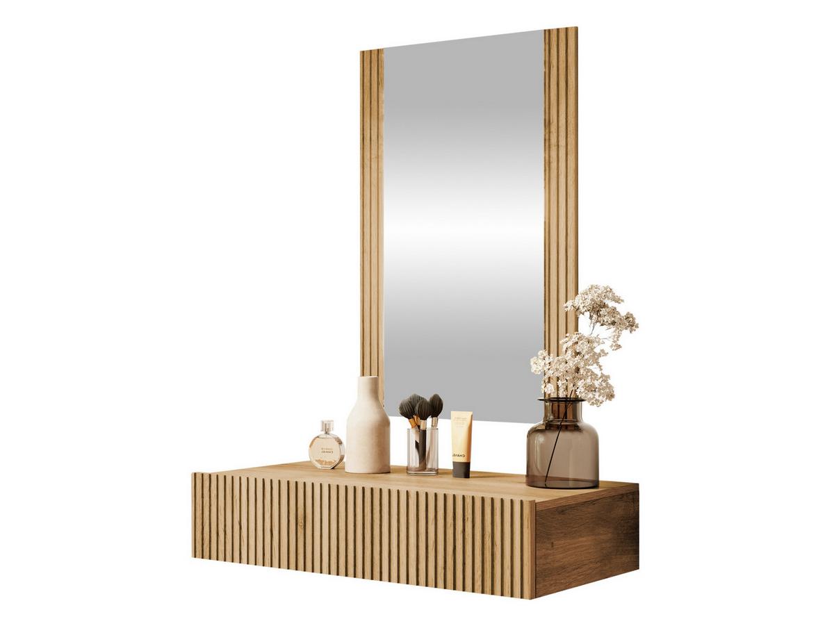 SCHMINKTISCH Vamos - Braun, Holzwerkstoff (80/17/42cm) - MIRJAN24