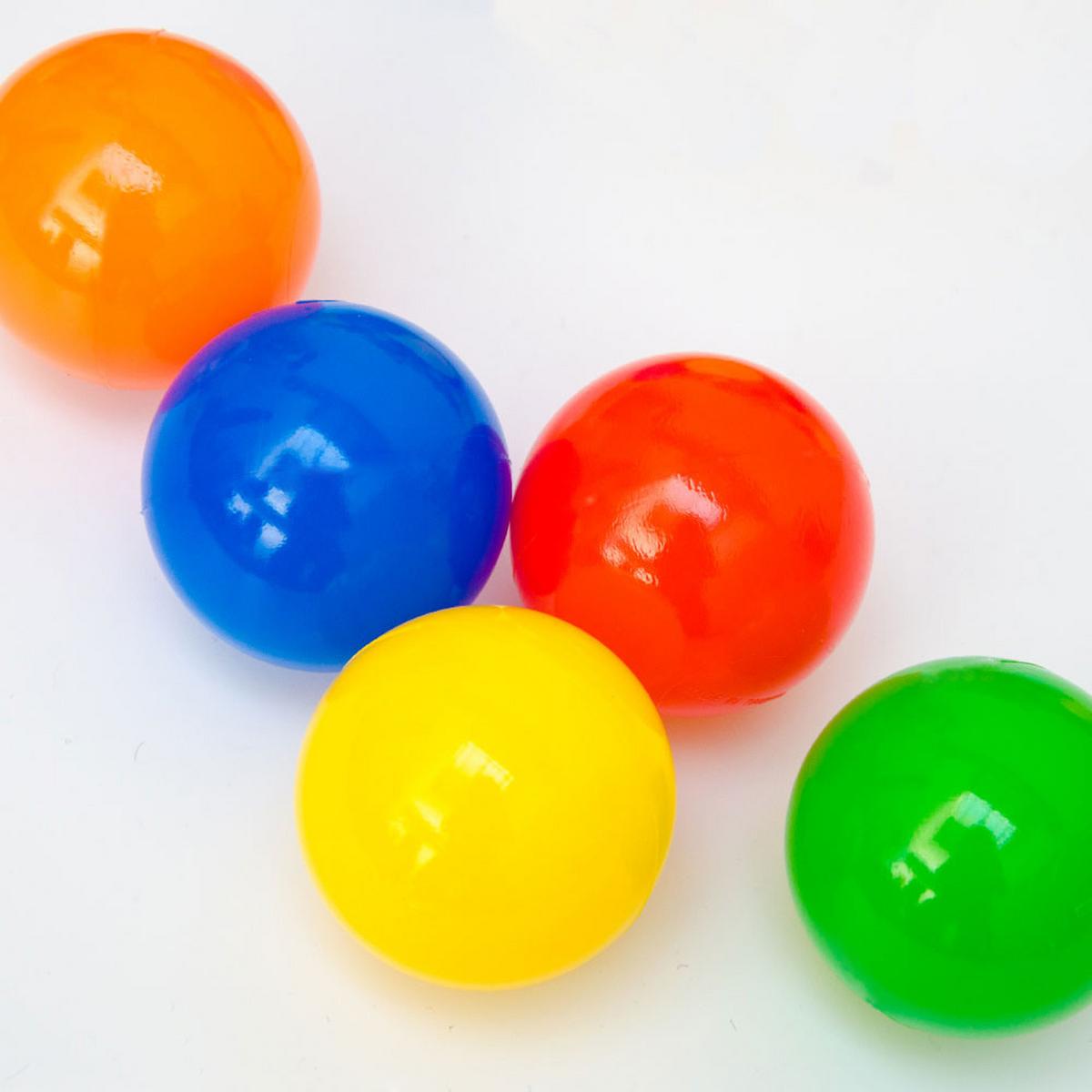 BÄLLEBAD-BÄLLE 50 Stück, bunt, 5,5 cm - Multicolor, Kunststoff (5.5/5.5/5.5cm) - Littletom