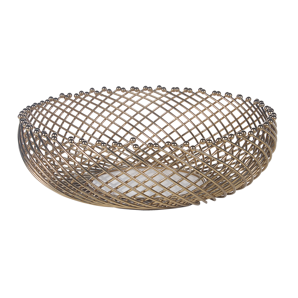 DEKOSCHALE Metall gold Baliung - Goldfarben, Metall (15cm) - Beliani