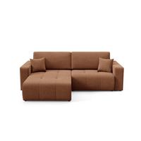 ECKSOFA Augusto - Kupferfarben, Holzwerkstoff/Textil (244/149cm) - Fun Möbel