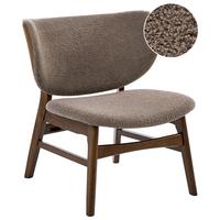 SESSEL Bouclé Taupe Day - Taupe, Textil (62/70/69cm) - Beliani