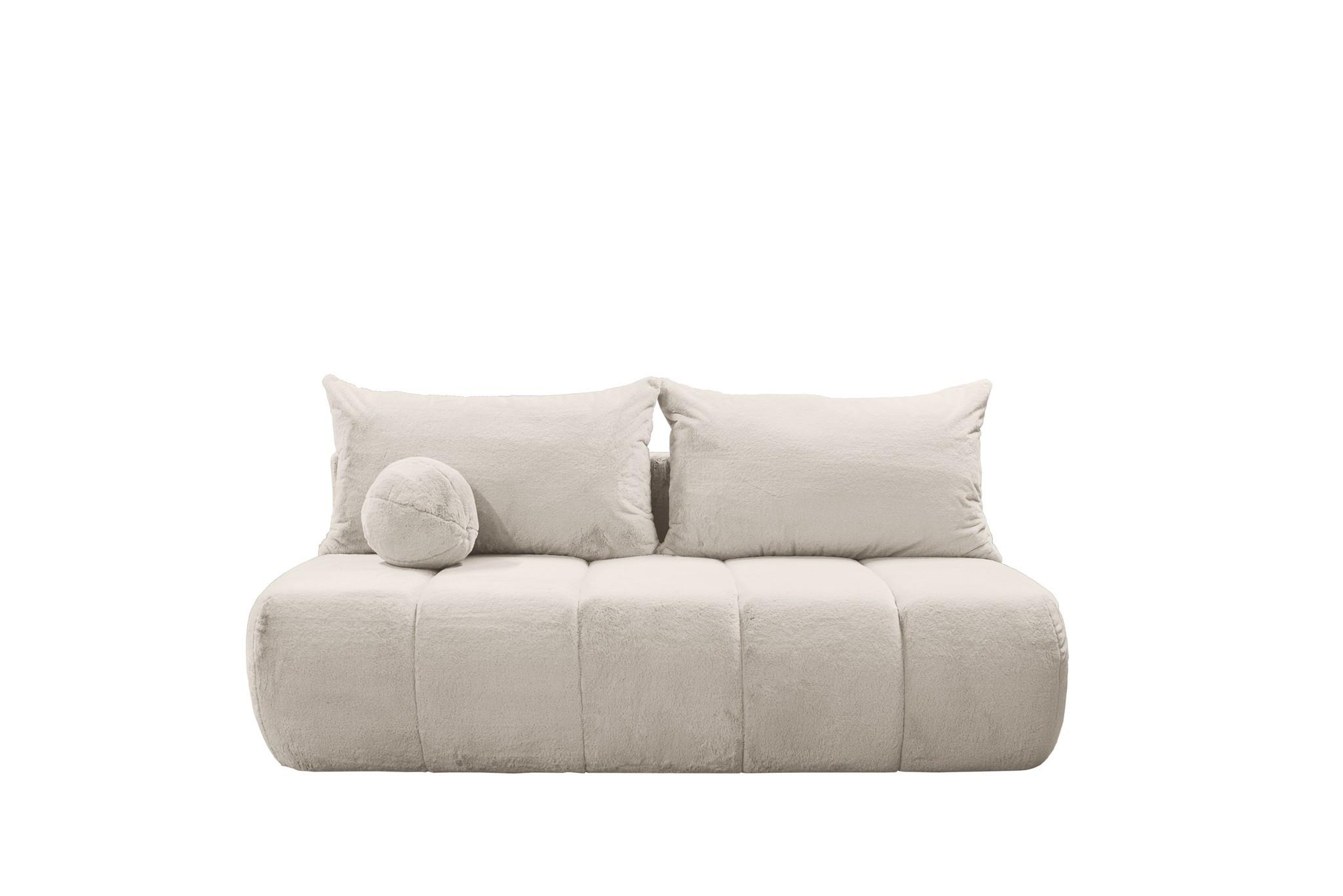SCHLAFSOFA Anzia - Creme, Holzwerkstoff/Textil (205/97/85cm) - Fun Möbel