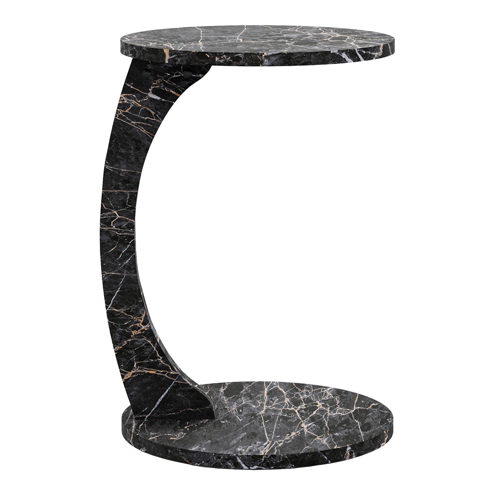 BEISTELLTISCH Holeby - Anthrazit/Schwarz, Holzwerkstoff (38/38/56cm) - [en.casa]