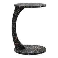 BEISTELLTISCH Holeby - Anthrazit/Schwarz, Holzwerkstoff (38/38/56cm) - [en.casa]