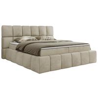 BOXBETT NIRA 180/200 - Beige Velvet - H3 - Beige, Holz/Textil (180/200cm) - MKS