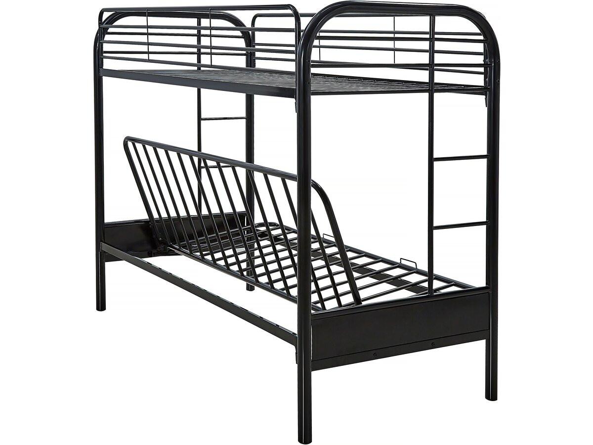 ETAGENBETT polo Schwarz - Schwarz, Metall (190/90cm) - Habitat Garten