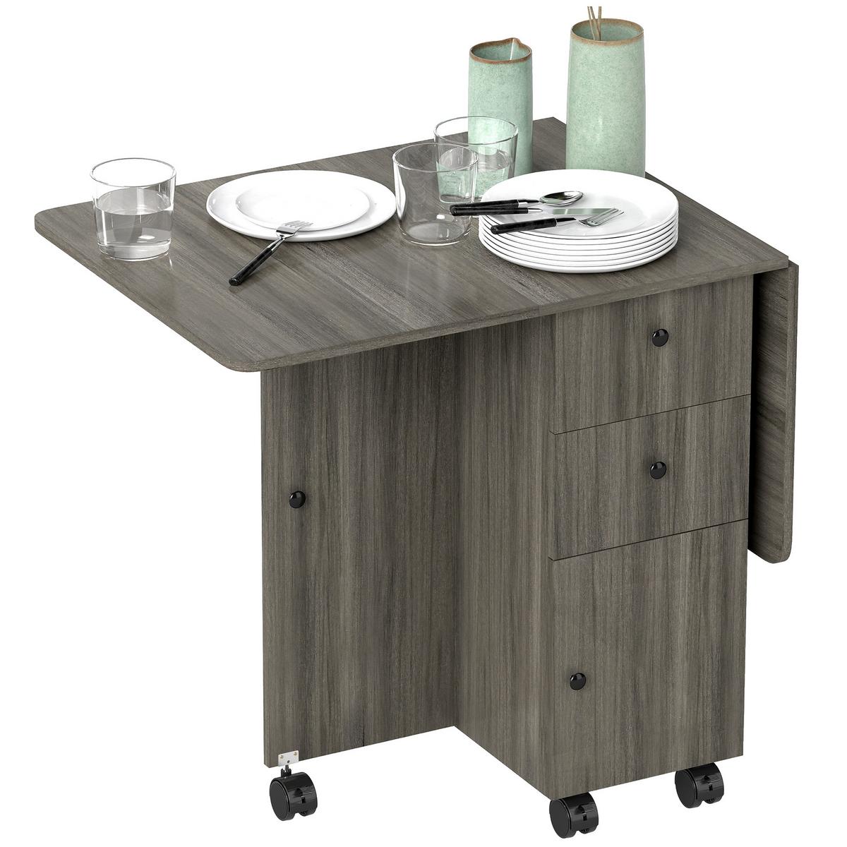 ESSTISCH Oryvin 120/60/76.5 cm - Grau, Holz (120/60/76.5cm) - ZMH