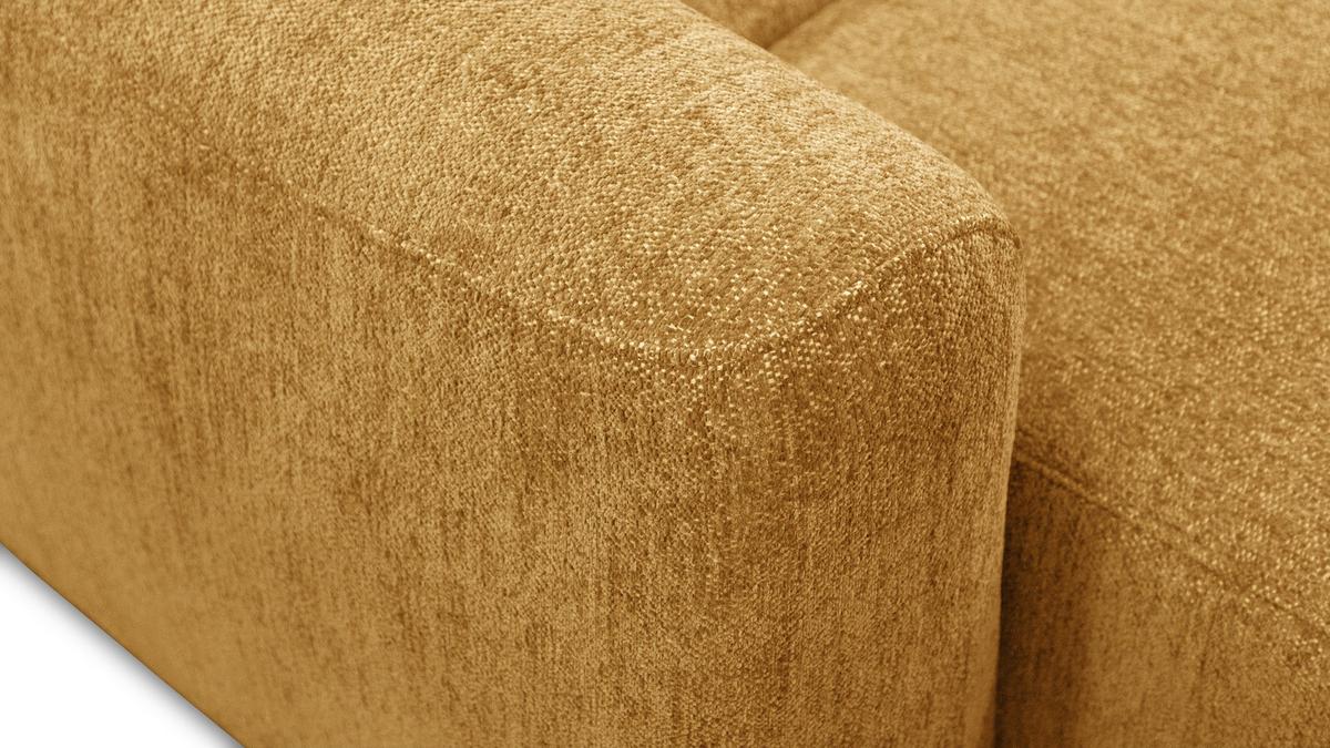 ECKSOFA NERO 4-Sitzer, gelb - Gelb/Schwarz, Holz/Textil (272/81/159cm) - Wozimo