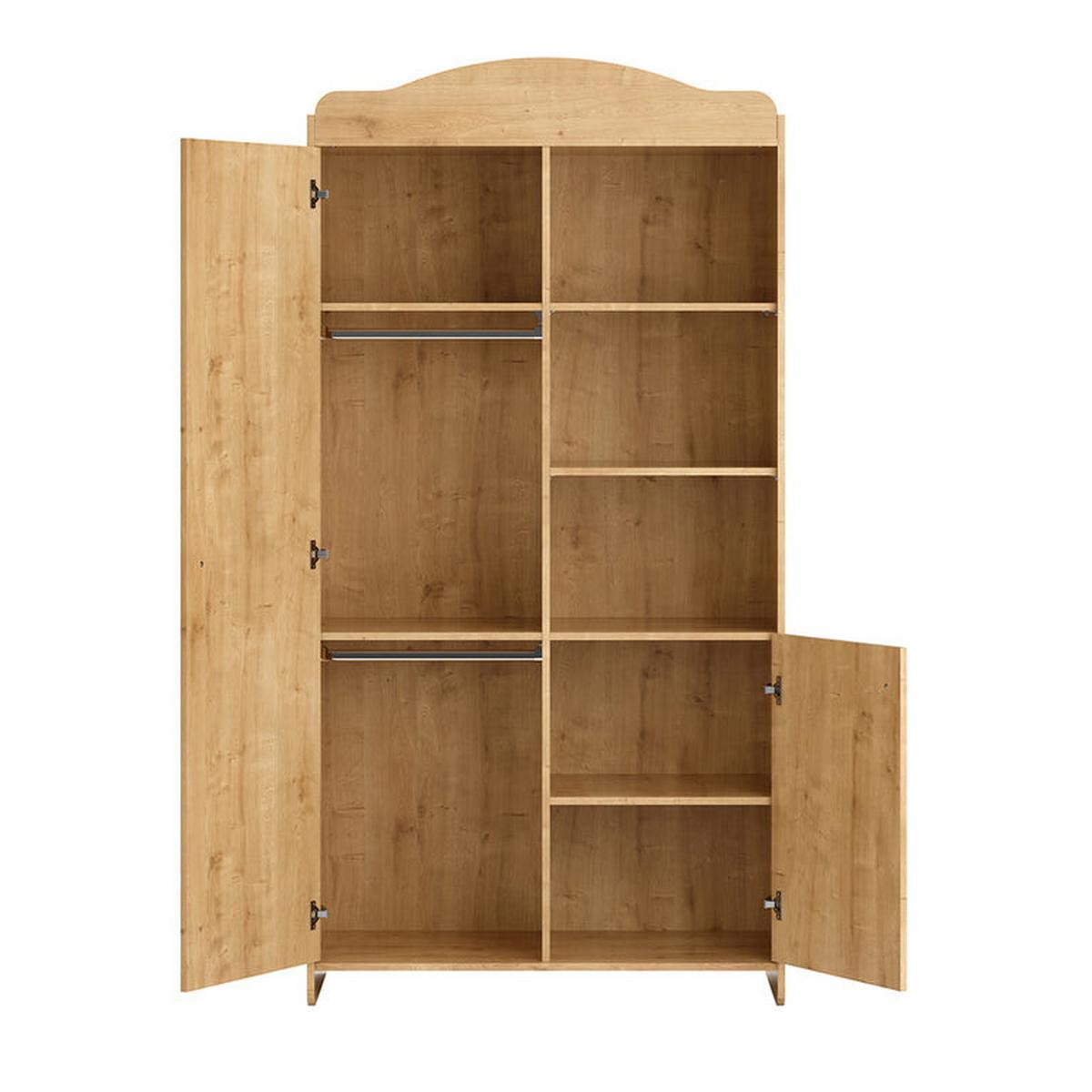 SCHRANK 2 Türen Megeve Holz - Braun, Holzwerkstoff (100/199/50.1cm) - Petits-meubles