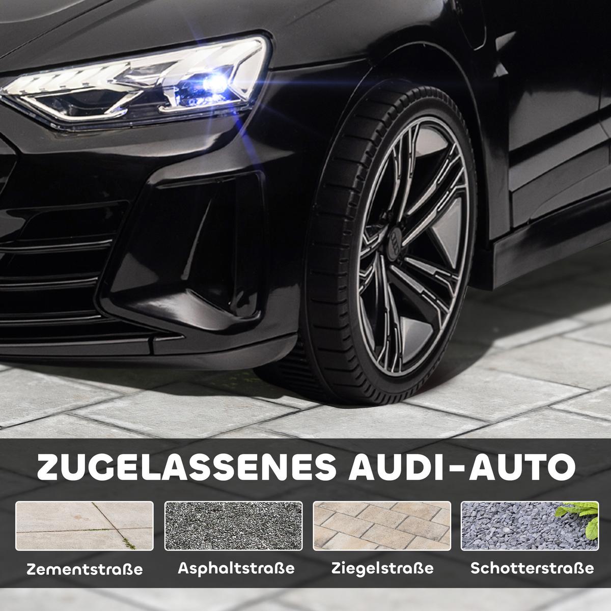 KINDER Elektroauto, Kinderauto mit 2,4G Ferbedienung, Kinderfahrzeug, Schwarz - Schwarz, Metall (103/58/41cm) - HOMCOM
