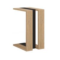 BEISTELLTISCH H57 cm - Macha - Eiche Artisan/Grau, Holzwerkstoff (30/40/57cm) - Calicosy