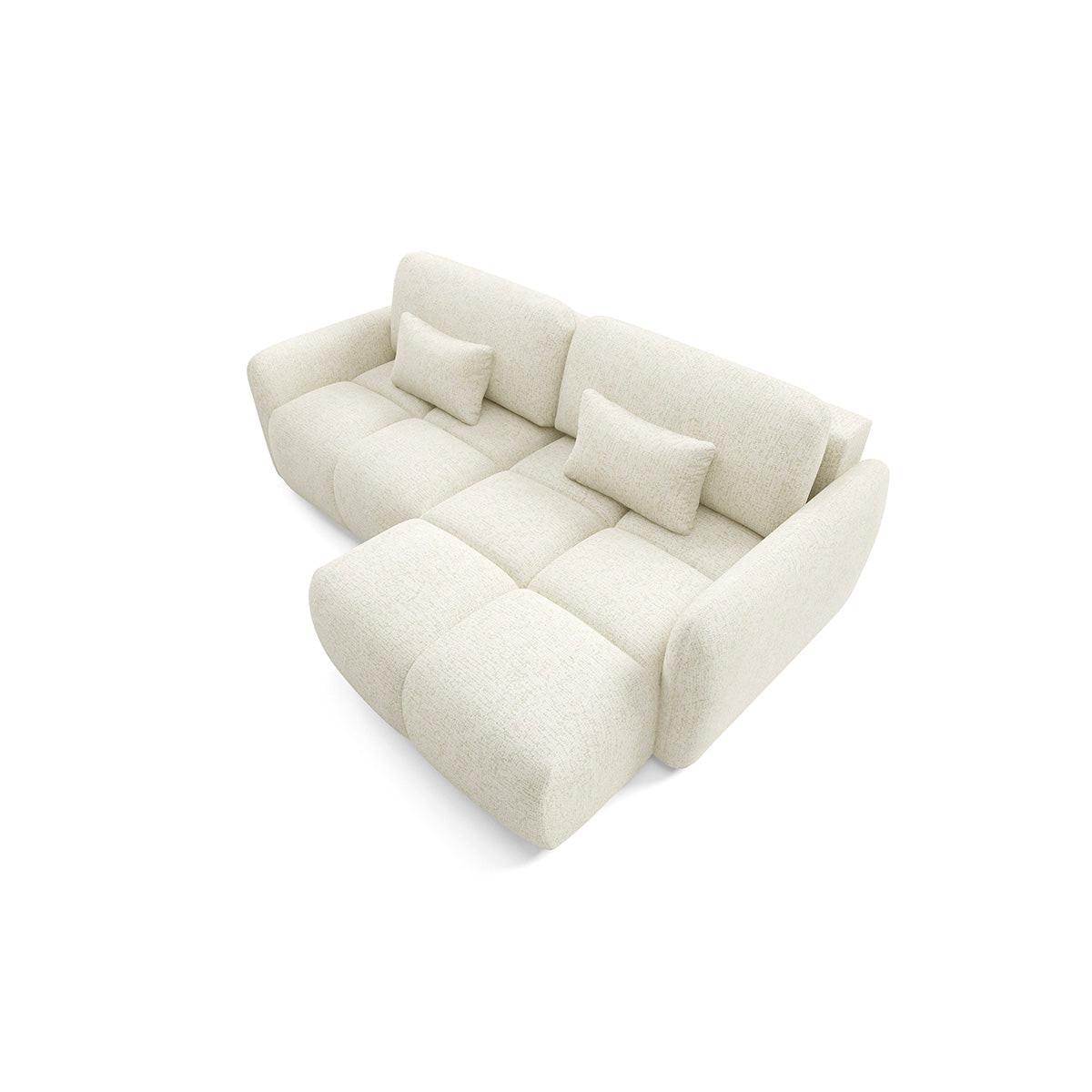 ECKSOFA Vittoria Cremeweiß - Weiß, Holz (240/165cm) - Petits-meubles