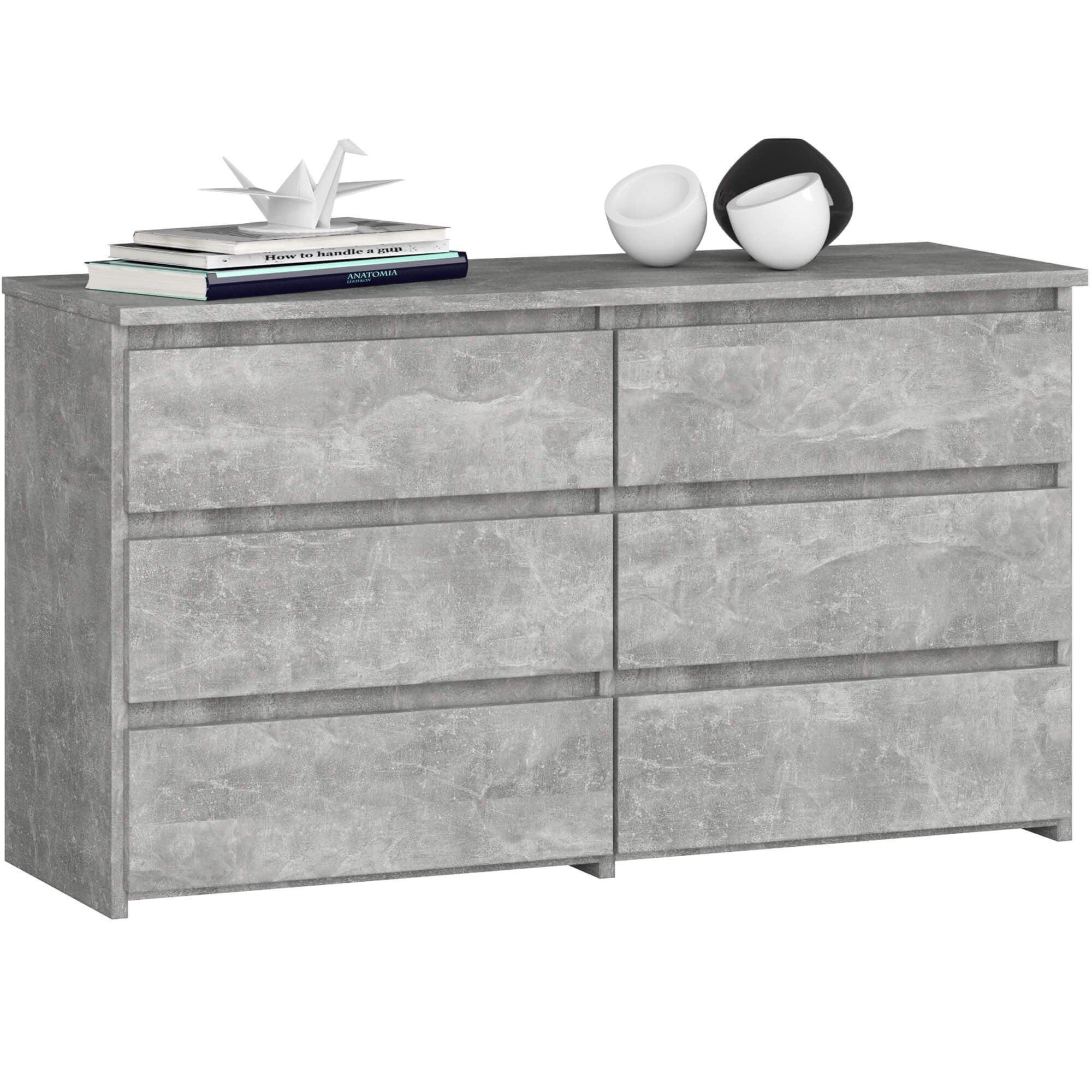 KOMMODE Beton 57/100/35 - Hellgrau, Holzwerkstoff (100/57/35cm) - RAUMHIRSCH FURNITURE