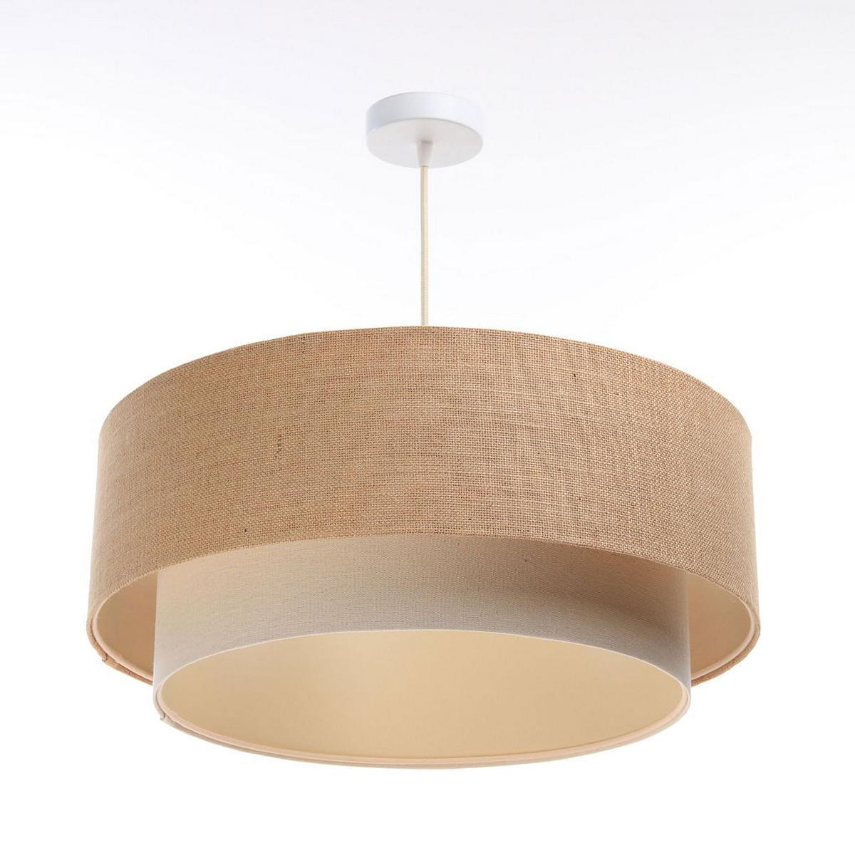 HÄNGELEUCHTE Beige 60/20 cm - Beige, Kunststoff (60/1.2/20cm) - ONZENO