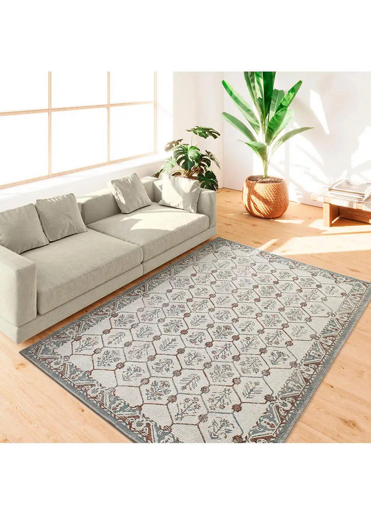IN- & OUTDOOR-TEPPICH Blau / Kupfer Lua 80/150 cm - Blau/Kupferfarben, Textil (80/150cm) - Atticgo
