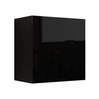 HÄNGEVITRINE Quadrat Vigo - Schwarz Hochglanz/Schwarz, Holzwerkstoff (50/50/30cm) - MIRJAN24