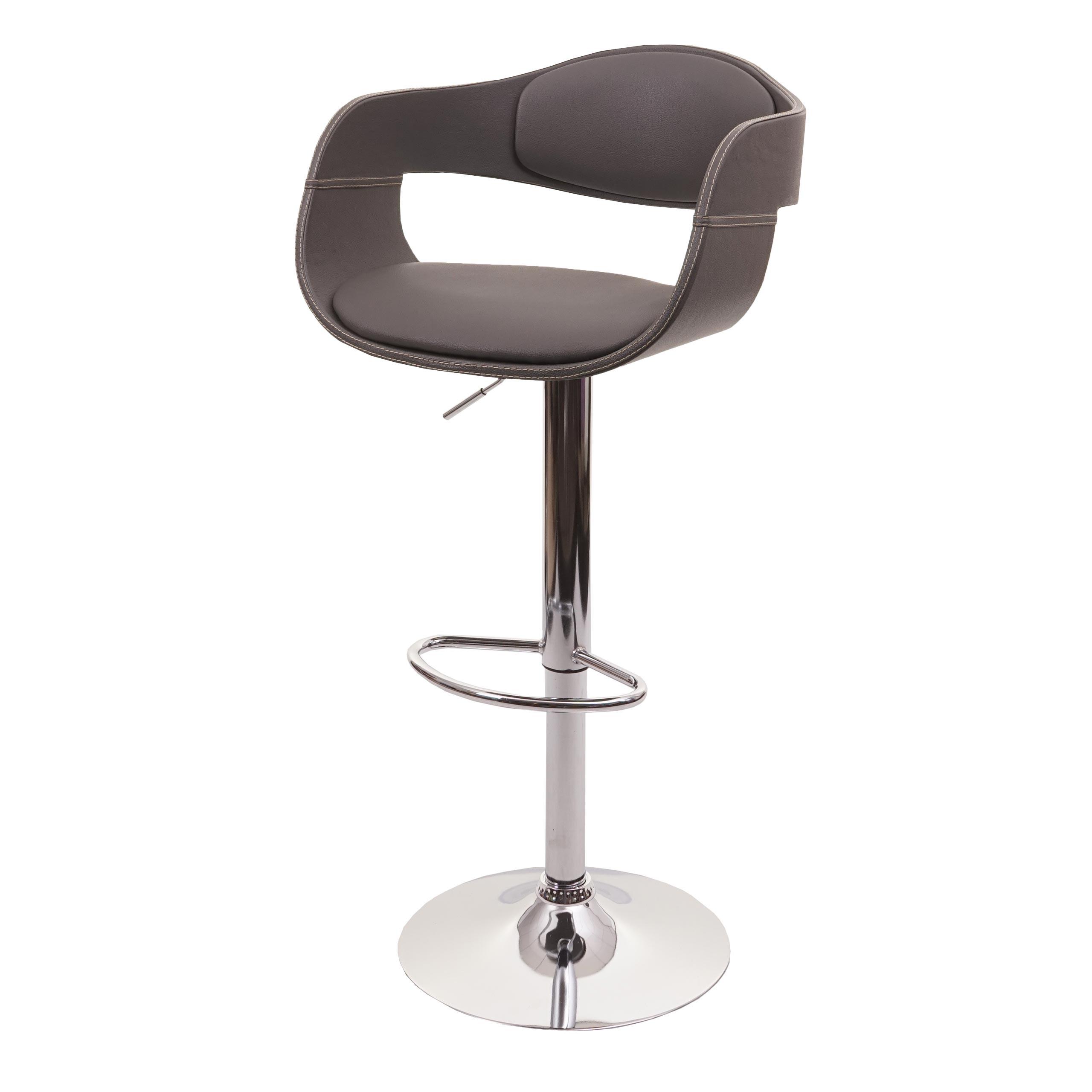 BARHOCKER A47B Grau - Grau, Textil (49/107/49cm) - MCW