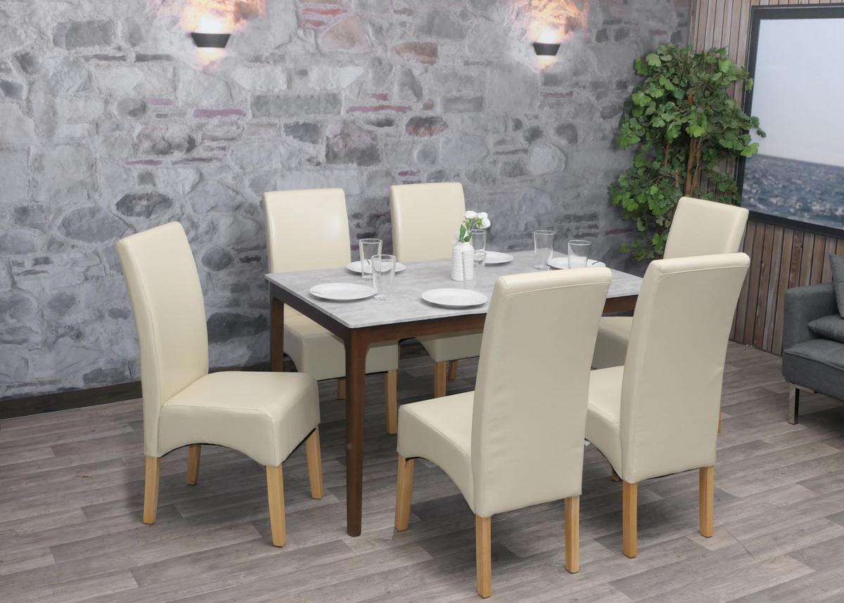 ESSZIMMERSTUHL Beige 2er-Set - Beige/Creme, Holz (44/102/54cm) - MCW