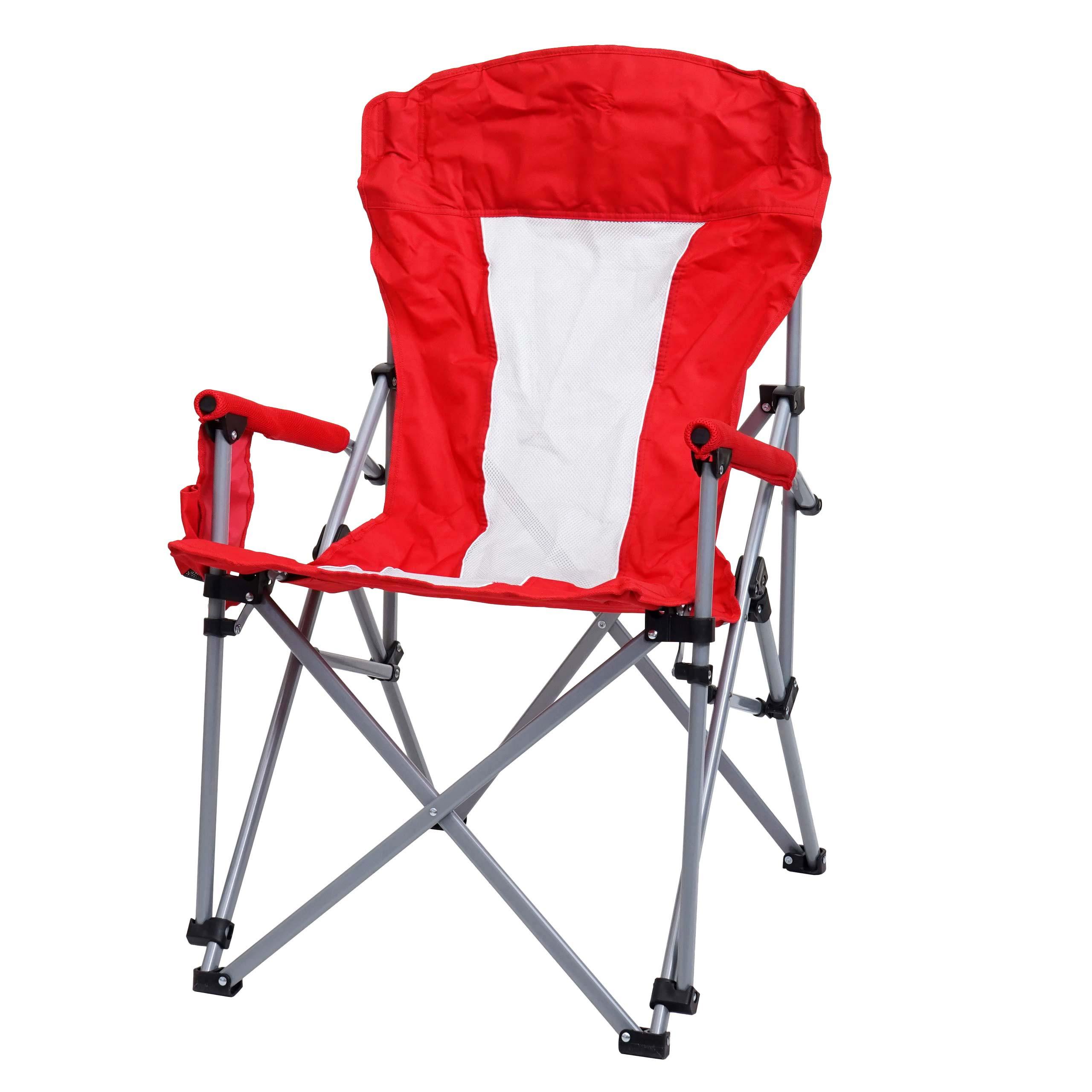 CAMPINGSTUHL Rot - Rot, Textil (57/100/66cm) - MCW