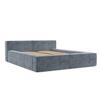 POLSTERBETT Casto mit Stauraum 160/200 cm Hellblau im Bonita Stoff - Schwarz/Naturfarben, Holz/Holzwerkstoff (160/200cm) - AltaBeds