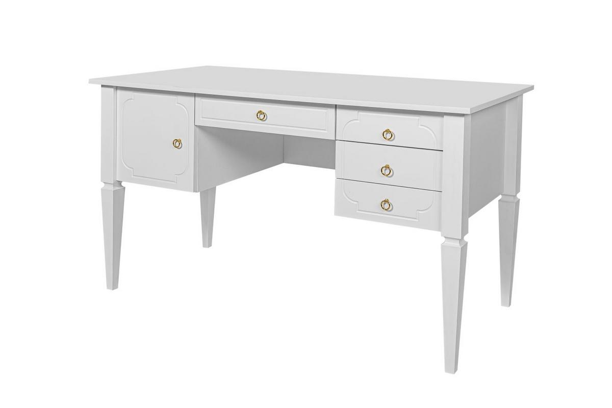 KINDERSCHREIBTISCH Royal - Weiß, Holzwerkstoff (132/78/60cm) - RAUMHIRSCH FURNITURE