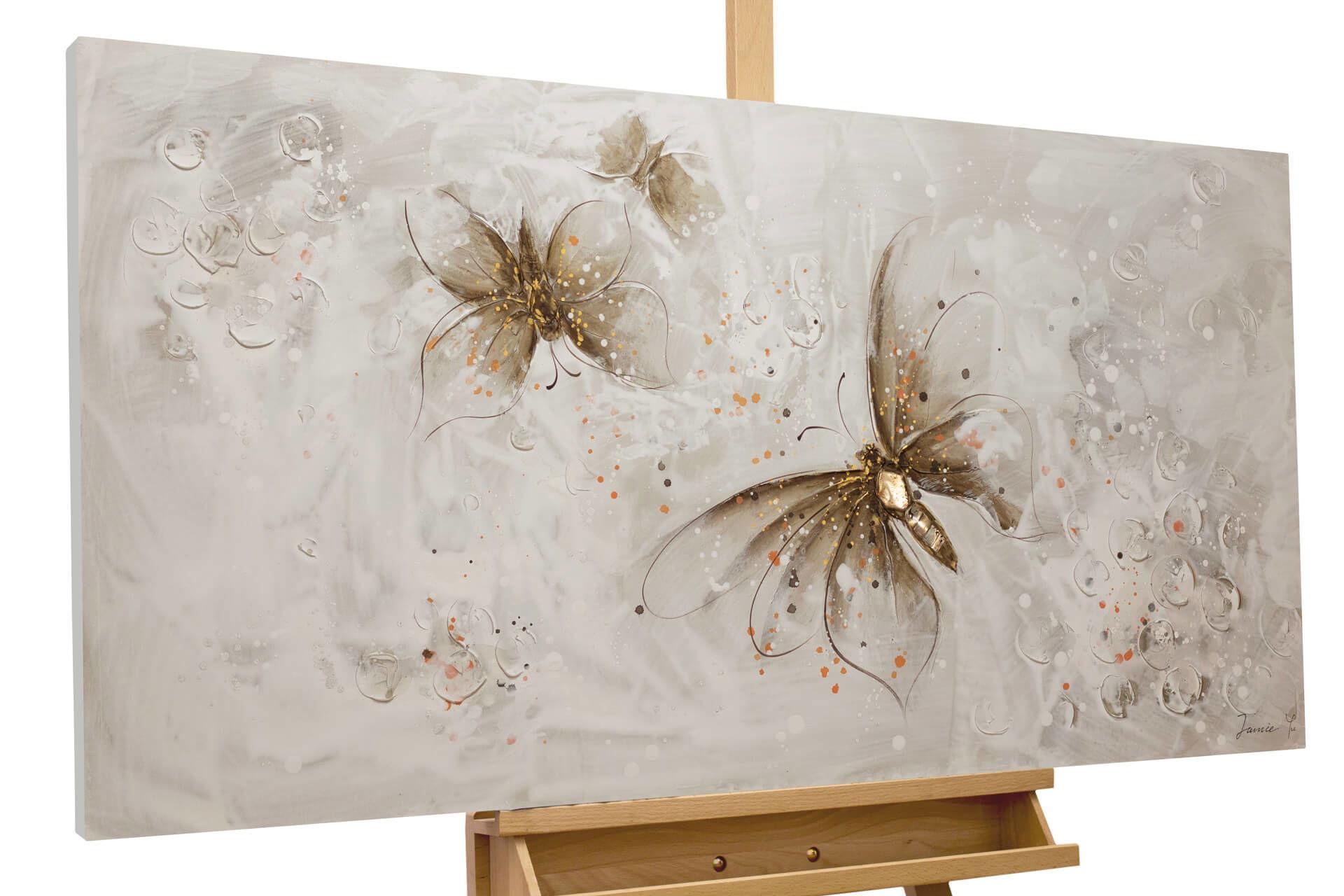 ACRYLBILD HANDGEMALT 120/60 cm - Braun, Holz/Textil (120/60cm) - KUNSTLOFT