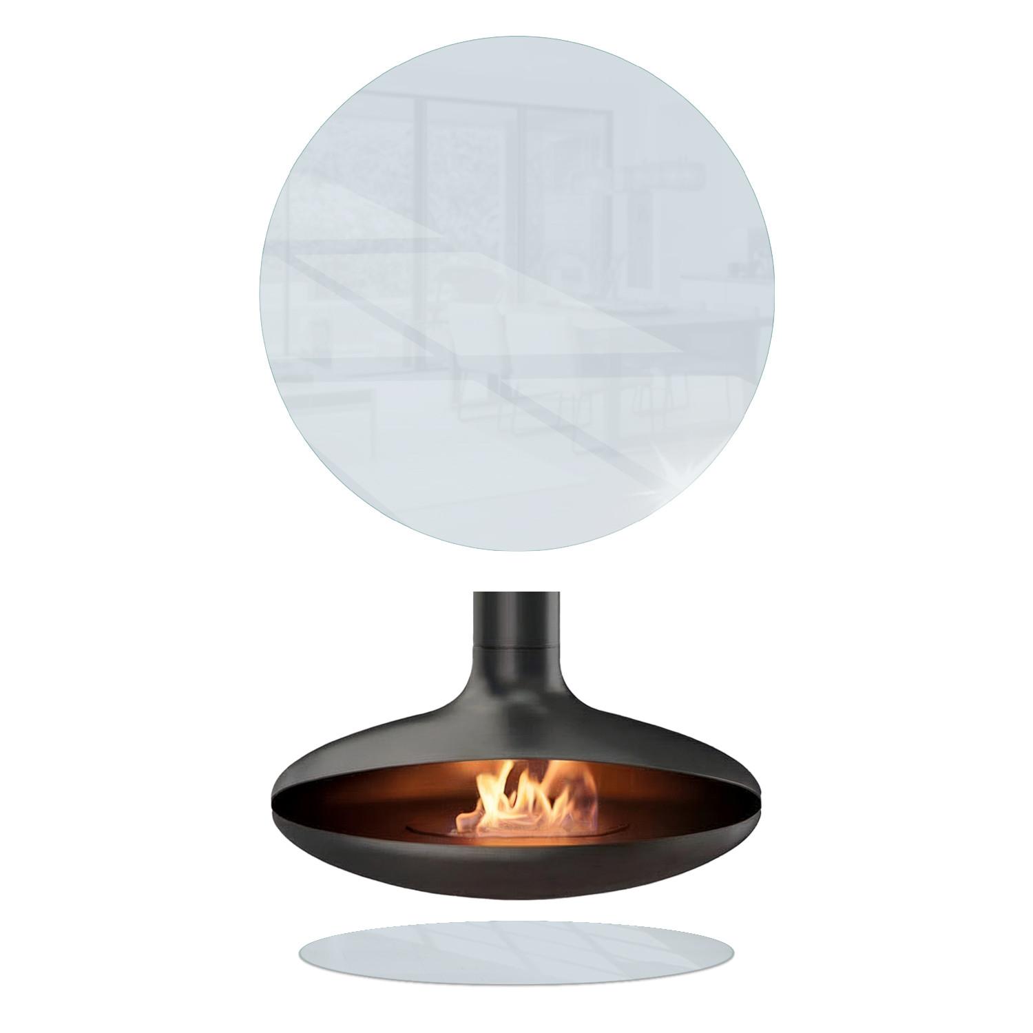 BODENSCHUTZPLATTE Ø80 cm Transparent - Transparent, Glas (80/80cm) - Wallfluent