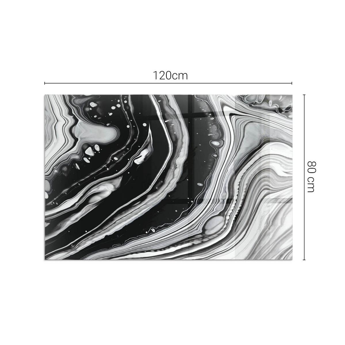 GLASPLATTE für Kamin 120x80 cm - Multicolor, Glas (120/80/0.4cm) - TULUP