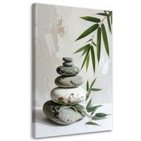 LEINWANDBILD Zen und Orientalisch 40x60cm - Weiß, Textil (40/60cm) - Feeby