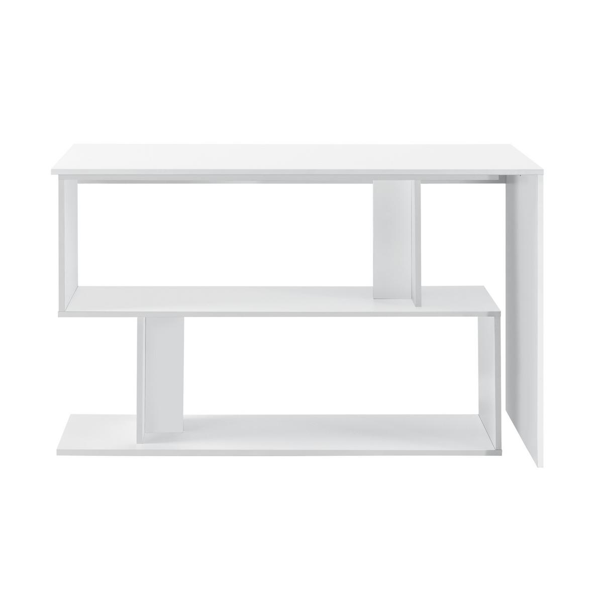 SCHREIBTISCH Arendal - Weiß, Holzwerkstoff (50/120/76.5cm) - [en.casa]